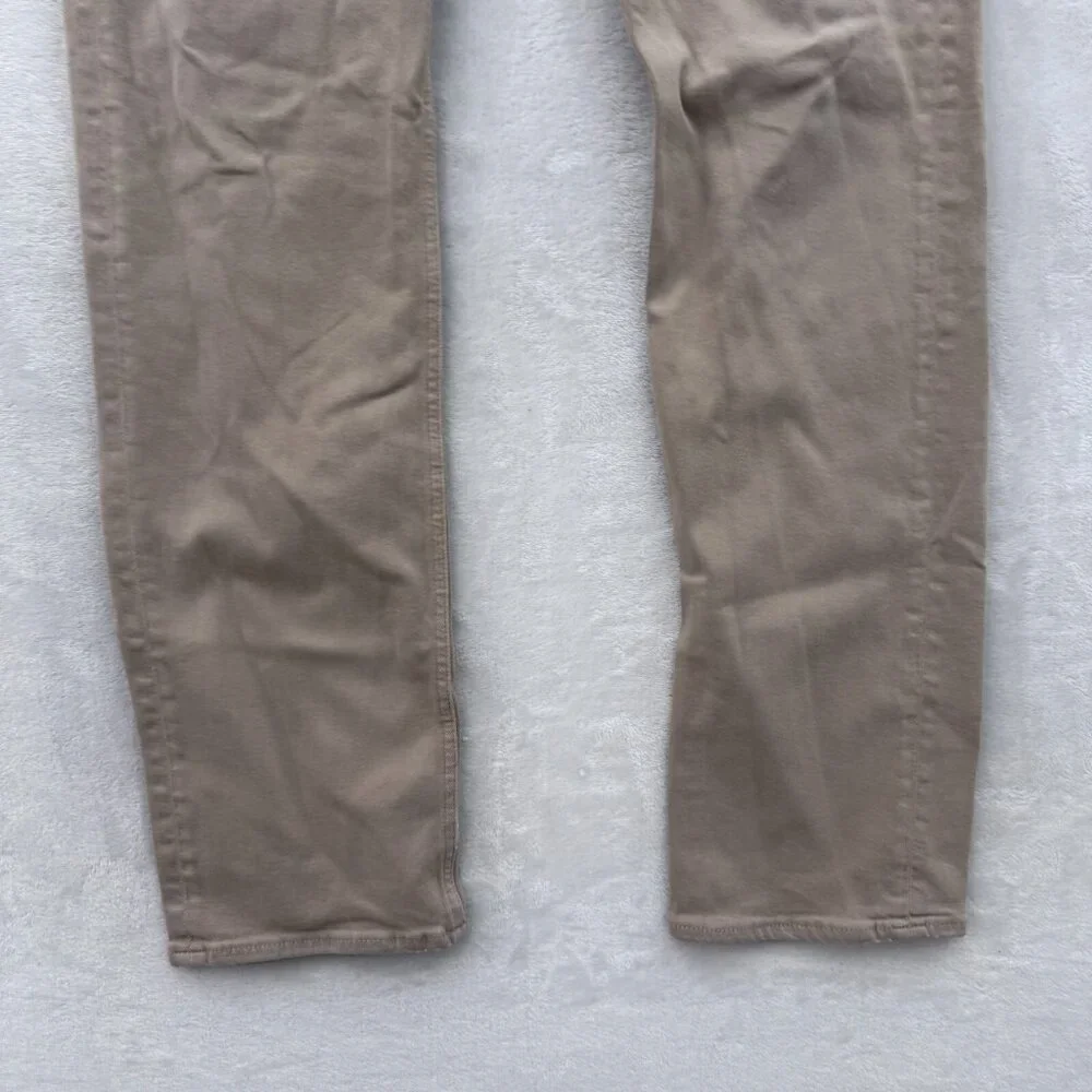 Revtown Sharp Pants Mens 35x34 (34x33) Beige Straight Leg Stretch